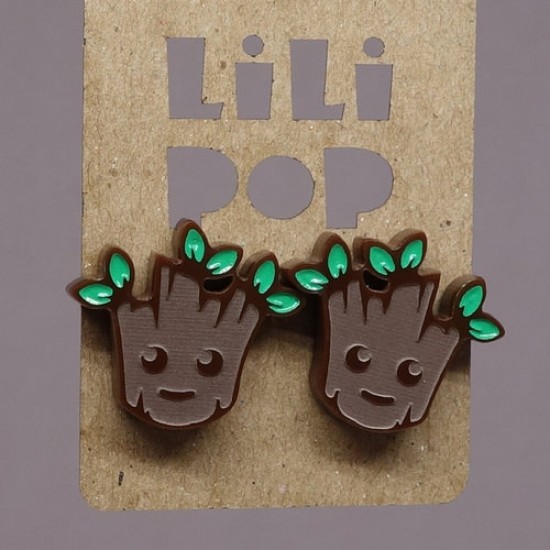 Boucles d'oreilles Lili POP- Bébé Groot
